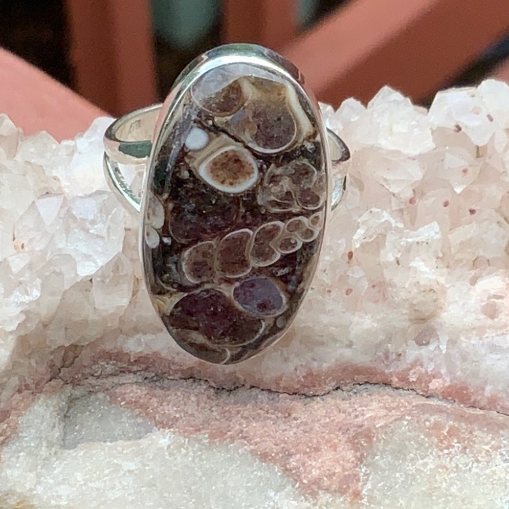 BOUTIQUE TURTELLA JASPER 925 STERLING SILVER RING